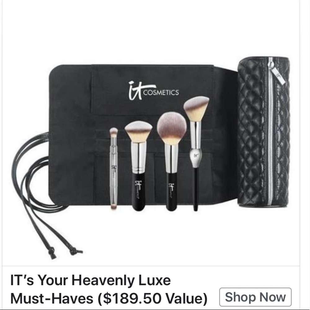 IT Cosmetics DELUX Brushes w/ Brush Roll